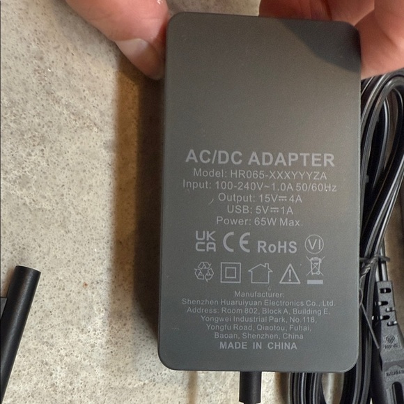 Surface Pro Black Power Adapter with Cable box and manual. New opened box. - Picture 2 of 5